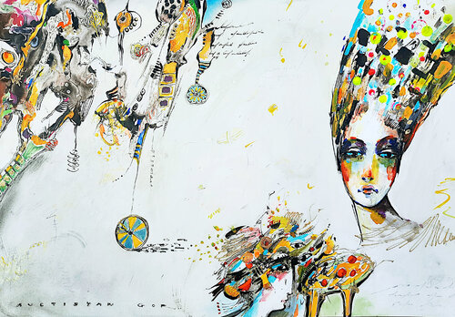 Emotional Boundry of Desire van Gor Avetisyan, Werk op papier te koop op Singulart