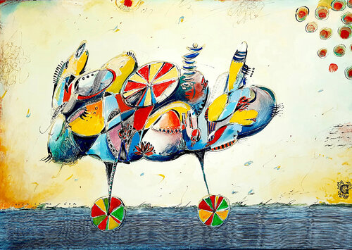 Tender Voice of Dreams II van Gor Avetisyan, Werk op papier te koop op Singulart