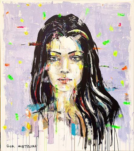 Dream Girl van Gor Avetisyan, Werk op papier te koop op Singulart