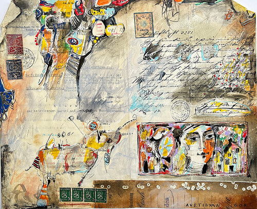 A Visual Journey Through History III van Gor Avetisyan, Schilderij te koop op Singulart