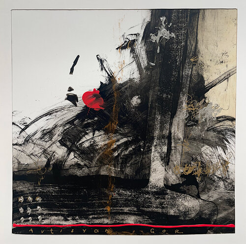 Black and White Composition III van Gor Avetisyan, Schilderij te koop op Singulart