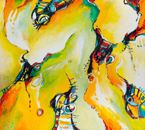 Secret of Intimate Dance II par Gor Avetisyan, Peinture en vente sur Singulart