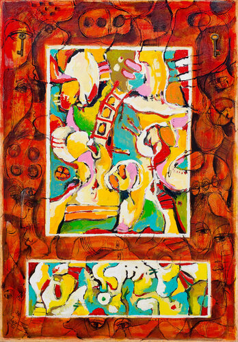 Emotions: Lovers in Park par Gor Avetisyan, Peinture en vente sur Singulart