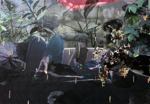 At night par Barbara Polderman, Oeuvre textile en vente sur Singulart