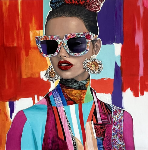 Fashion Icon II by Lana Ritter, 油畫 for Sale on Singulart