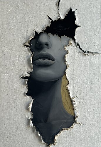 Inner Golden Beauty par Lana Ritter, Peinture en vente sur Singulart