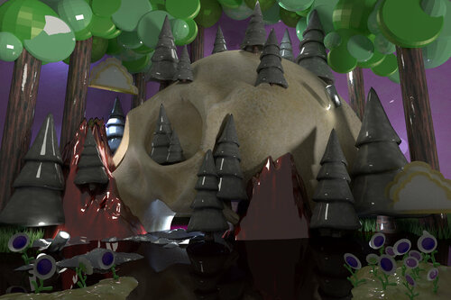Skull Mountain by Jessye McDowell, Digital for Sale on Singulart