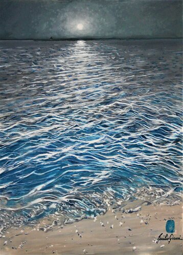 Blu di notte by Emilio Gianni, Painting for Sale on Singulart