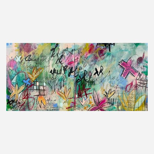 "Jungle Délice" van Manaz Raiszadeh, Schilderij te koop op Singulart