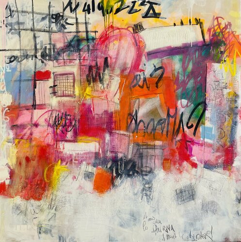 "Give Me Le Code" van Manaz Raiszadeh, Schilderij te koop op Singulart