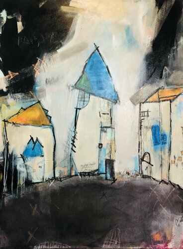 "Chicken Street" van Manaz Raiszadeh, Schilderij te koop op Singulart