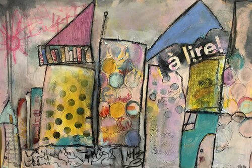 "Une Histoire d'Été" van Manaz Raiszadeh, Schilderij te koop op Singulart