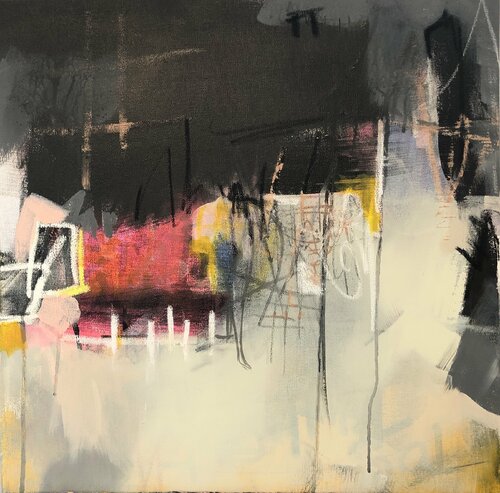 “One Morning I Went To A Place Beyond Dawn” van Manaz Raiszadeh, Schilderij te koop op Singulart