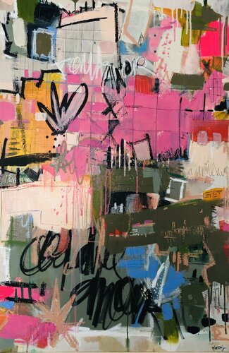 "Jungle d'Amour" van Manaz Raiszadeh, Schilderij te koop op Singulart