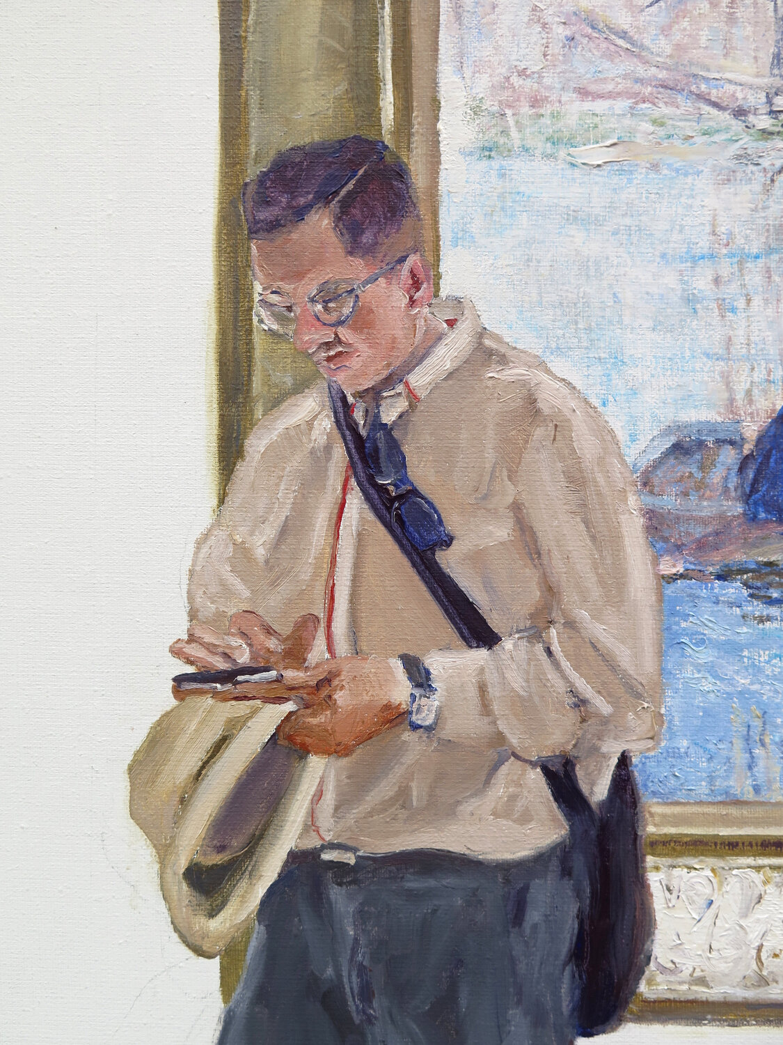 En una exposición de arte belga von Jesús Manuel Moreno (2023) Malerei