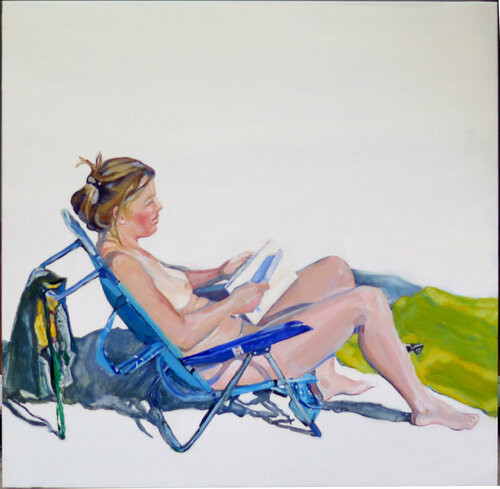 Hojeando (mover las hojas) un libro by Jesús Manuel Moreno, Painting for Sale on Singulart