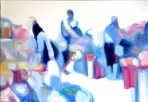 En el puesto de flores Jesús Manuel Moreno