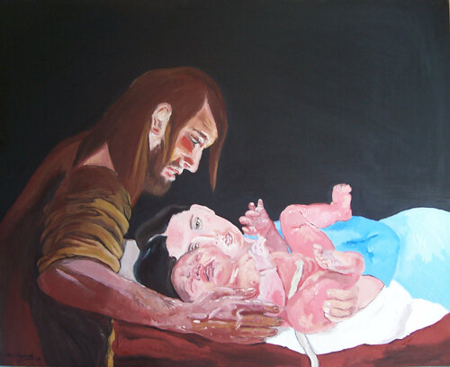 Natividad van Jesús Manuel Moreno, Schilderij te koop op Singulart