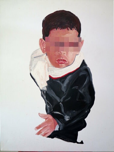 Niño pixelado von Jesús Manuel Moreno, Malerei kaufen auf Singulart