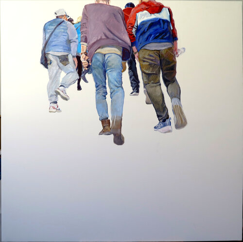 Any body know where are we going? von Jesús Manuel Moreno, Malerei kaufen auf Singulart