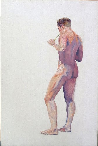 Estirando el chicle di Jesús Manuel Moreno, Pittura in vendita su Singulart