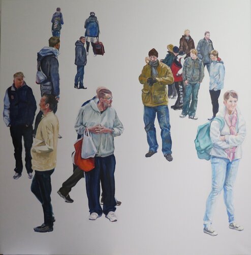 Trafalgar Square por la tarde by Jesús Manuel Moreno, Painting for Sale on Singulart