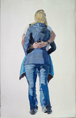 Abrazo whatsapp di Jesús Manuel Moreno, Pittura in vendita su Singulart