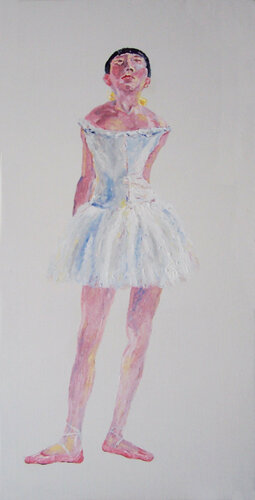 La pequeña bailarina de cera de Degas von Jesús Manuel Moreno, Malerei kaufen auf Singulart