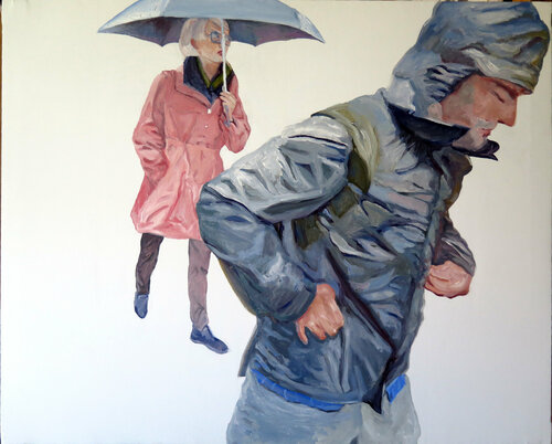 Mañana de lluvia en Madrid von Jesús Manuel Moreno, Malerei kaufen auf Singulart