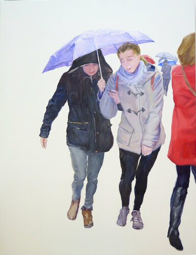 Corre que llueve de Jesús Manuel Moreno, Pintura a la venta en Singulart