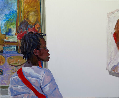 Ella y Bonnard by Jesús Manuel Moreno, Painting for Sale on Singulart