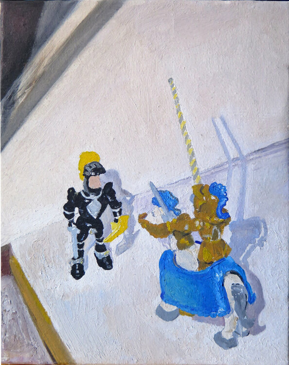 Caballeros guerreando Jesús Manuel Moreno
