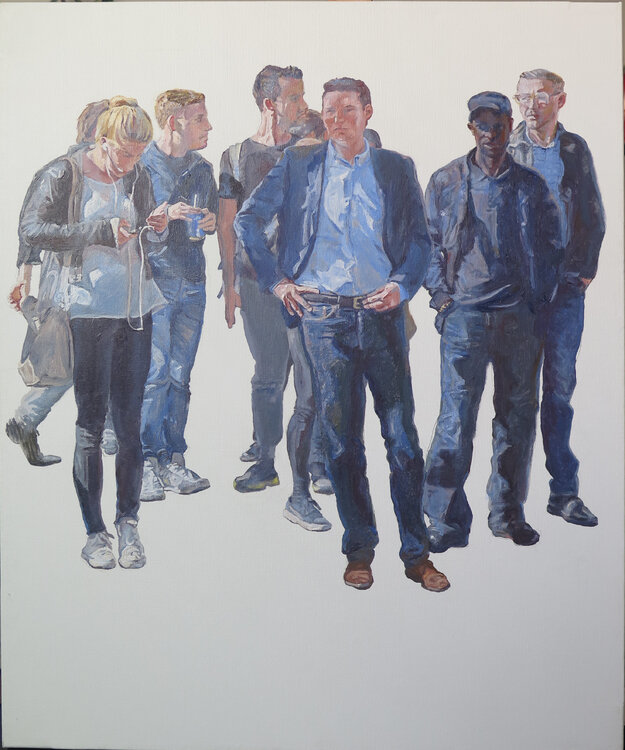 Gente en un semáforo cualquiera Jesús Manuel Moreno