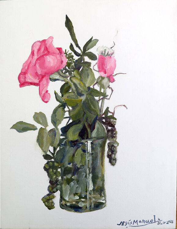 Dos rosas Jesús Manuel Moreno