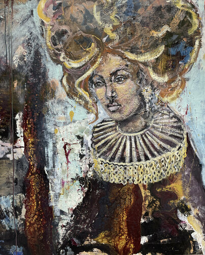 Rokoko Frauen 6 by Maria-Isabel Brandis, Painting for Sale on Singulart