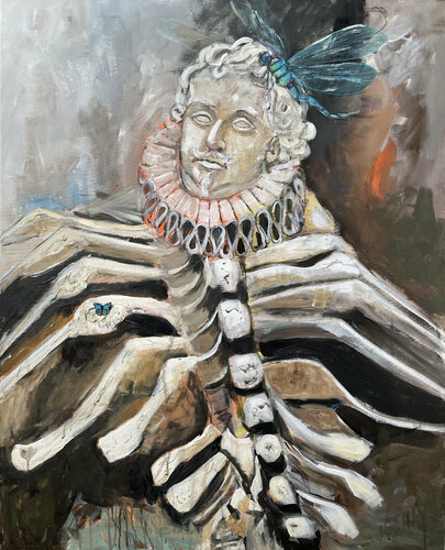 Tag im Museum par Maria-Isabel Brandis, Peinture en vente sur Singulart