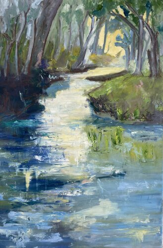 Traumlandschaft 2 van Maria-Isabel Brandis, Schilderij te koop op Singulart