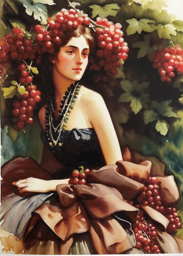 Göttin des Weines. Amphictyonis by Maria-Isabel Brandis, Print for Sale on Singulart
