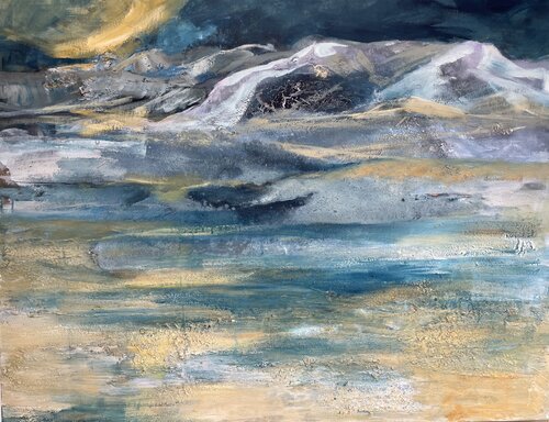 Traumlandschaft im Schnee van Maria-Isabel Brandis, Schilderij te koop op Singulart