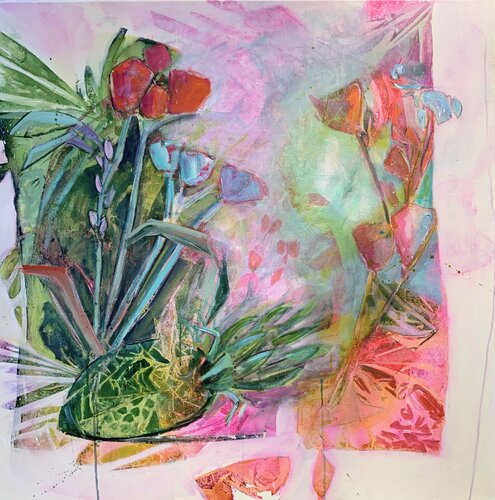 Gartenträume mit Ananas by Maria-Isabel Brandis, 회화 for Sale on Singulart