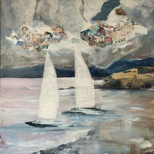 Segeltag mit rosa Wolken Maria-Isabel Brandis