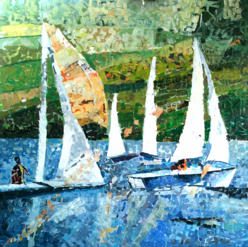 "Sontagstour. Inspiration di Maria-Isabel Brandis, Pittura in vendita su Singulart