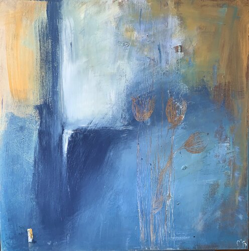 Blumen am Fenster par Maria-Isabel Brandis, Peinture en vente sur Singulart