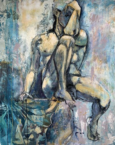 Der Denker 2 von Maria-Isabel Brandis, Malerei kaufen auf Singulart