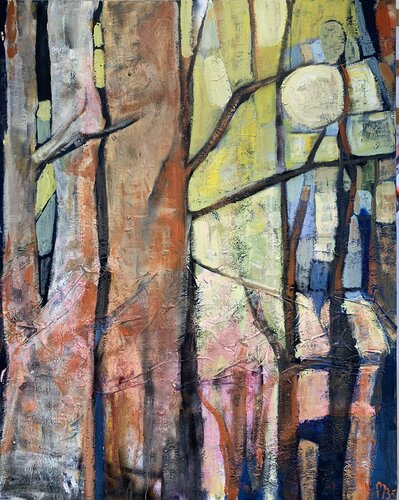 Sonnentage im Wald di Maria-Isabel Brandis, Pittura in vendita su Singulart