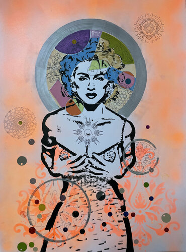 Madonna cósmica par Maria-Isabel Brandis, Dessin en vente sur Singulart