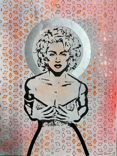 Madonna und die ornamentalische Gedanken von Maria-Isabel Brandis, Zeichnungen kaufen auf Singulart