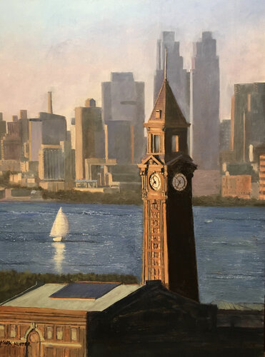 Clock Tower van Mark Hunter, Schilderij te koop op Singulart