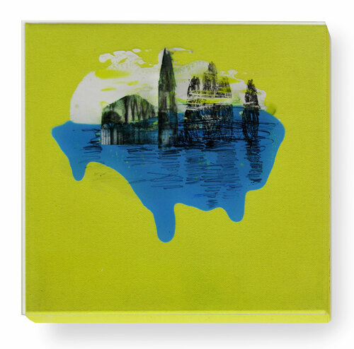 PALACIOS SUMERGIDOS by Maria Bejarano, Painting for Sale on Singulart
