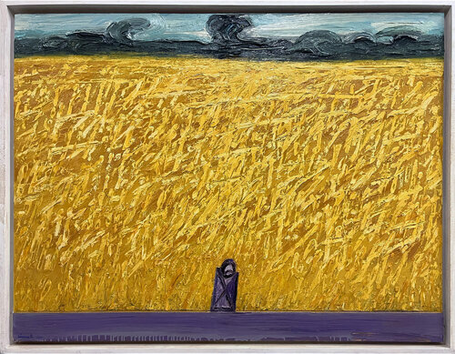 Campo dorato de Gastone Cecconello, Pintura a la venta en Singulart